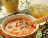 旨辛♪中華風豆腐と白菜のミルク味噌スープ作り方9写真