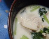 減塩✿豚バラとエリンギのミルクスープ✿作り方9写真
