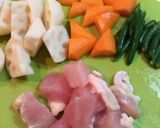 ★簡単★鳥肉のレンコン炒め作り方1写真