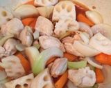 ★簡単★鳥肉のレンコン炒め作り方4写真