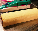 東北新幹線♪はやぶさとこまちの連結ケーキ作り方1写真