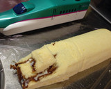 東北新幹線♪はやぶさとこまちの連結ケーキ作り方2写真