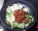 簡単マグロフレークとキャベツのすき焼き風作り方3写真