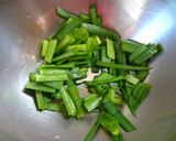 夜食に簡単ヘルシー/ニラ卵豆腐作り方1写真