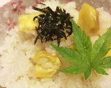 簡単モチモチ！秋の味覚♪栗ご飯☆作り方3写真