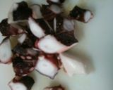 簡単 おつまみ タコの ワサビ醤油 和え作り方2写真