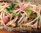 スライスハムともやしのショウガ風味炒め作り方7写真