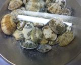 レンジで・あさりの酒蒸し(しょうが風味)作り方1写真