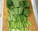 簡単♪小松菜と油揚げの煮浸し作り方1写真