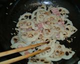 れんこんの和風ペペロンチーノ作り方2写真