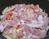 白だしde鶏肉ときのこの炊き込みご飯作り方4写真