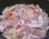 白だしde鶏肉ときのこの炊き込みご飯作り方4写真