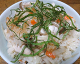 白だしde鶏肉ときのこの炊き込みご飯作り方5写真
