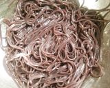 簡単☆残ったひじき煮で和風パスタ作り方1写真