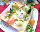 温野菜ミックスのコーン風味トースト作り方5写真