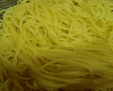 サバの水煮缶とトマトのパスタ作り方4写真