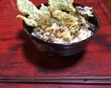 コオロギとスズメバチの天ぷら丼作り方6写真