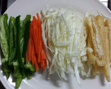 油揚げの野菜巻き作り方1写真