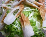 レタス・かいわれ・ちくわのサラダ作り方1写真