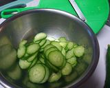 すし酢+酢醤油♥きゅうりとワカメの酢の物作り方2写真