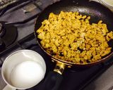 ほんのりカレーな豚挽肉と豆乳の冷しうどん作り方5写真
