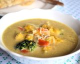 かぼちゃの米粉すいとん　ミルクカレー作り方9写真