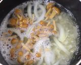 なめことじゃがいもトロトロころころ味噌汁作り方3写真