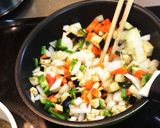 野菜カレーのとまと包み 〜チーズのせ〜作り方1写真