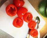 野菜カレーのとまと包み 〜チーズのせ〜作り方3写真