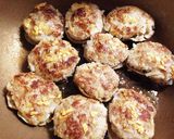 しいたけ丸ごと、ハンバーグ作り方8写真
