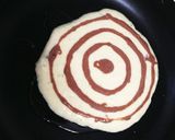 ハロウィン✩クモの巣ホットケーキ作り方3写真