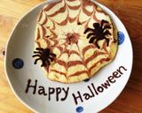 ハロウィン✩クモの巣ホットケーキ作り方8写真