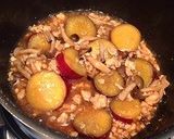 さつま芋の鶏そぼろ煮作り方4写真