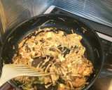 簡単なキノコと納豆の和風パスタ作り方3写真