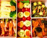 ♫トッキュウジャー運動会キャラ弁当♫作り方5写真