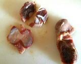 ピリ辛とりもつ煮。栄養満点食欲増進。作り方1写真