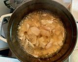 鶏肉としめじのかきたまあんかけにゅうめん作り方3写真