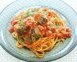 簡単☺秋刀魚のトマトソースパスタ作り方11写真