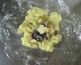 サツマイモ茶巾inクリームチーズレーズン作り方4写真