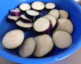 ナスの甘辛丼作り方1写真