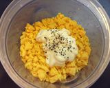 パクチー薫るタマゴサラダ作り方4写真