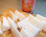 しゃくしゃくカラ旨☆キムチ長イモ作り方1写真