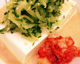 豆腐ときゅうりの簡単＊胡麻だれ坦々冷奴＊作り方3写真