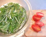 ☆カルシウム☆カリカリジャコの水菜サラダ作り方1写真