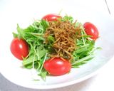 ☆カルシウム☆カリカリジャコの水菜サラダ作り方3写真