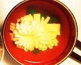 めでたい日に♡菊花豆腐のすまし汁作り方6写真
