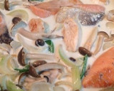 ★簡単★鮭とキノコ＆冷凍野菜の豆乳煮作り方4写真