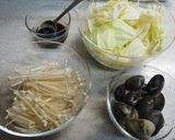 あさりとキャベツの蒸し煮作り方1写真