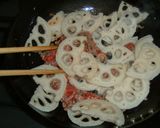 れんこんと牛肉のオイスターしょうゆ炒め作り方5写真