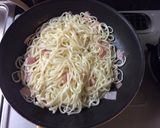 ベーコンの和風焼きうどん作り方2写真